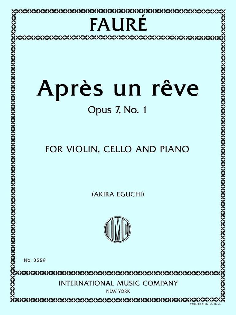 Apres Un Reve Op 7 N.1